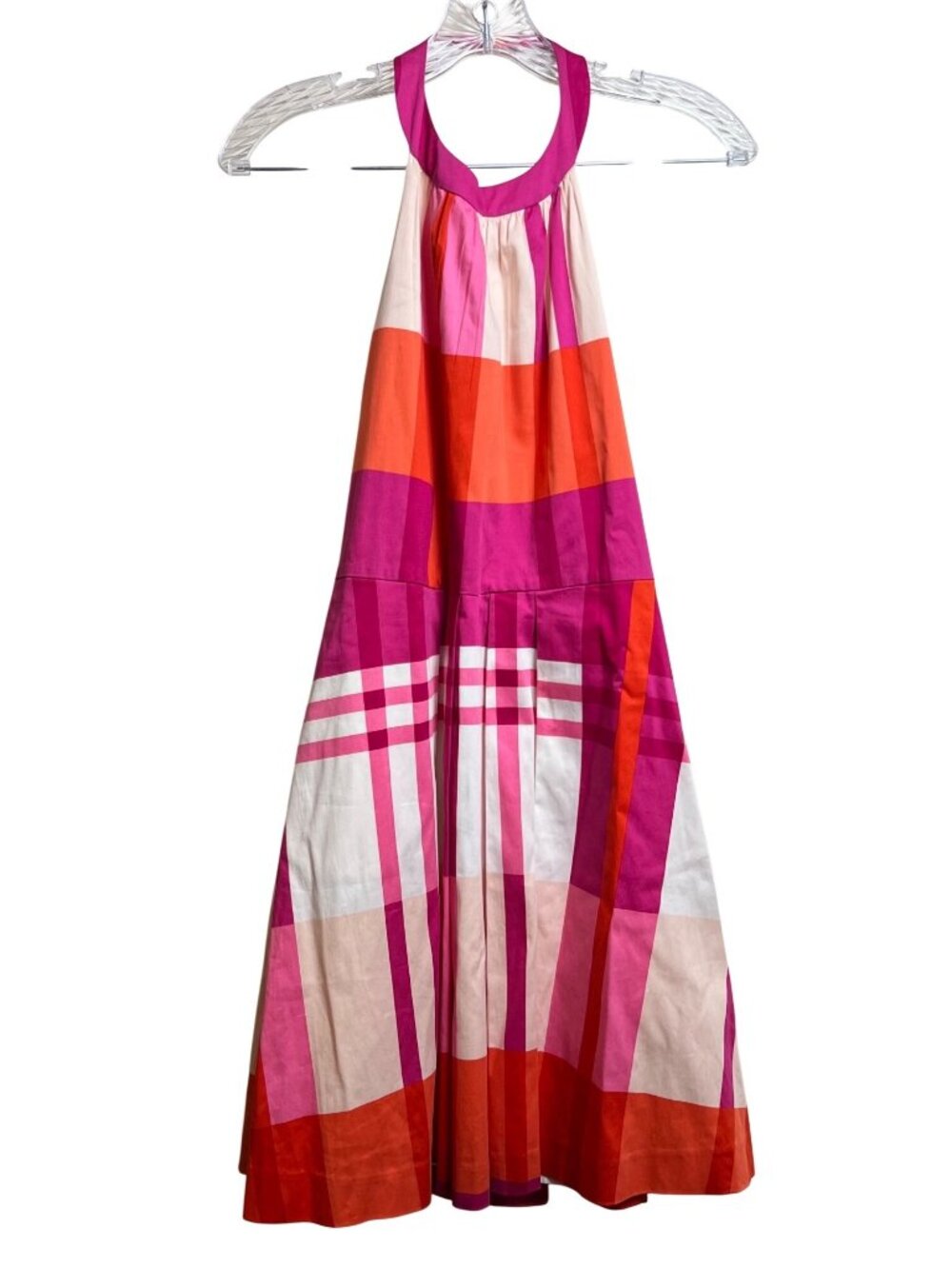 Cynthia Rowley Pleated Halter Dress *A Few Tiny Spots*